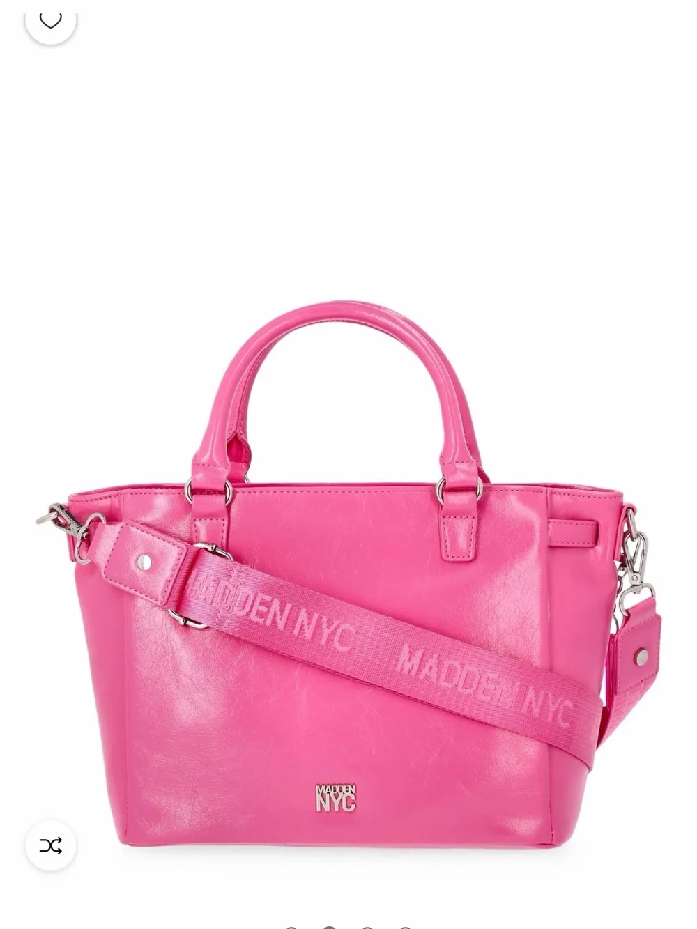 Pink Women’s Satchel Handbag with Playful Charm